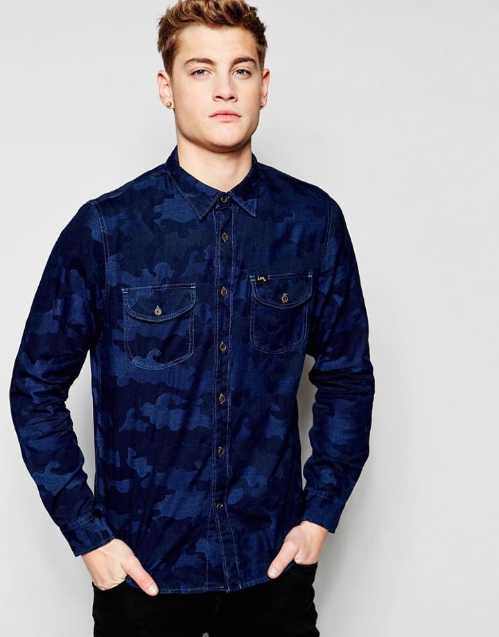 Lee 101 Worker Shirt - Navy