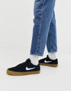 Nike Sb Chron Solarsoft Trainers In Black/gum