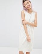 Monki Sleeveless Dress - Off White