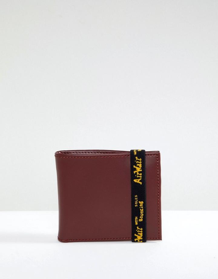 Dr Martens Elastic Wallet In Leather - Red