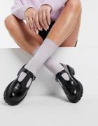 Topshop T-bar Shoes In Black