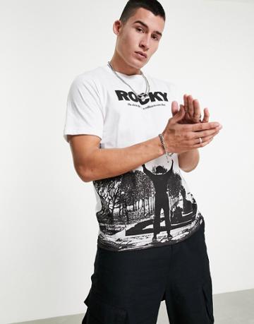 Pull & Bear Rocky T-shirt In White