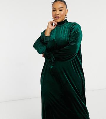 Native Youth Plus Relaxed Shirt In Black Velvet Set
