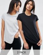 Asos The Ultimate Crew Neck T-shirt 2 Pack - Black