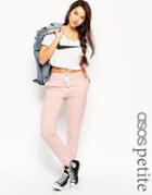 Asos Petite Basic Joggers With Contrast Tie - Nude
