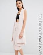 Naanaa Tall Sleeveless Blazer Co-ord - Nude