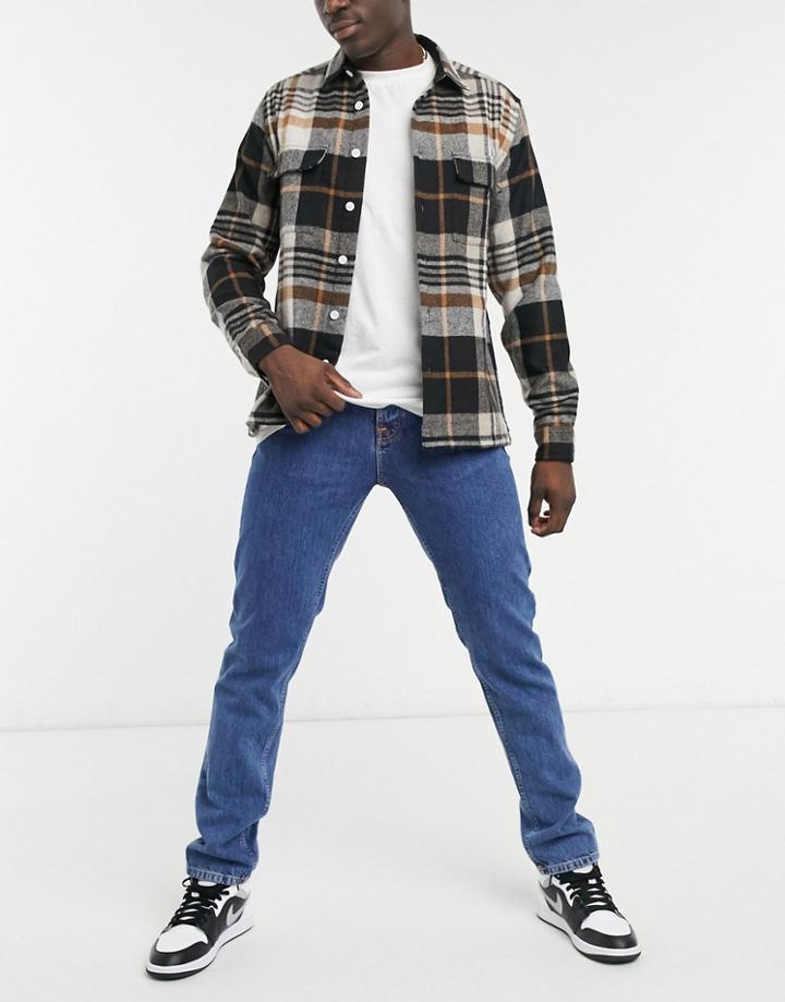 Nudie Jeans Steady Eddie Ii Regular Tapered Fit Jeans In Friendly Blue-blues