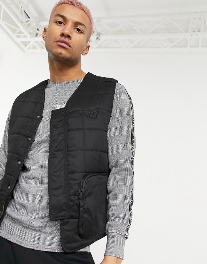 Siksilk Vest In Black