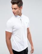 Ted Baker Concealed Placket Polo - White