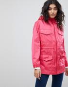 Asos Four Pocket Detailed Rain Jacket - Multi