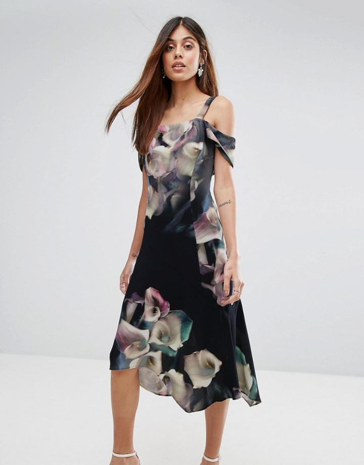 Coast Floral Print Soft Shift Dress - Multi