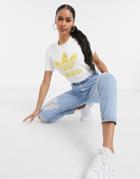 Adidas Originals Large Logo T-shirt In White