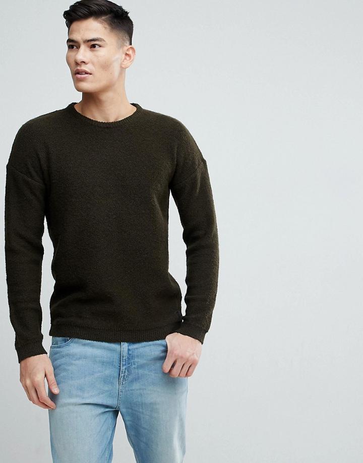 Esprit Dropped Shoulder Sweater-green