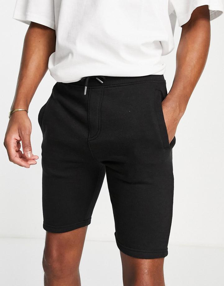 Soul Star Jersey Shorts In Black