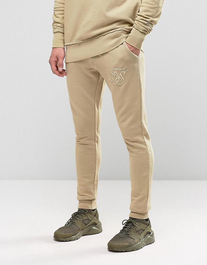 Siksilk Skinny Joggers - Stone