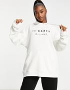 Il Sarto Oversized Hoodie In Off White