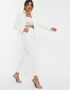 Asos Edition Lace Wedding Pants-white