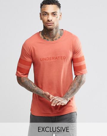 Underated Logo T-shirt - Rust