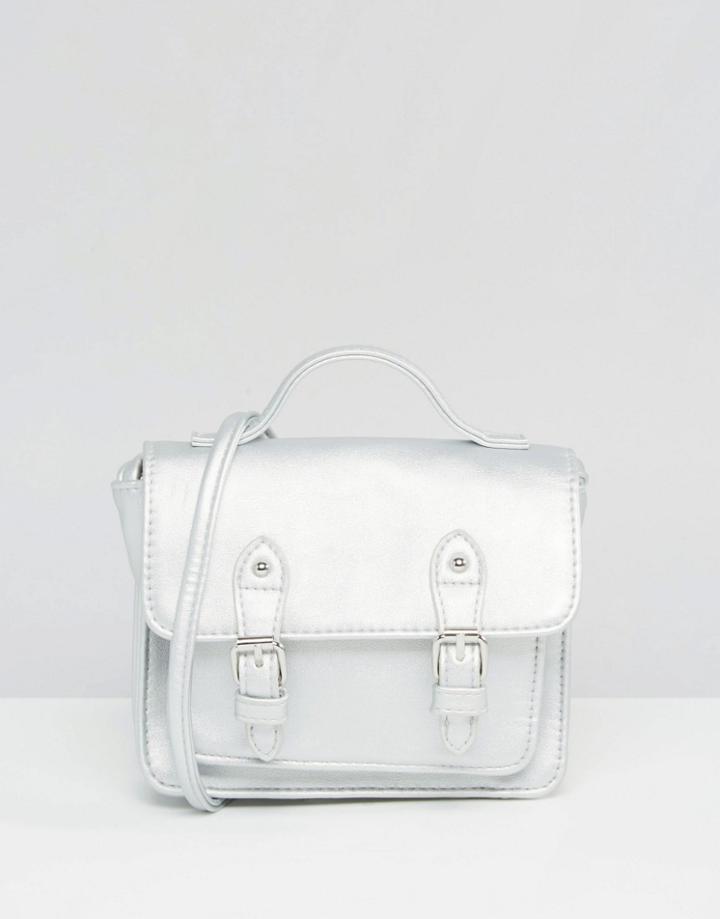 Asos Mini Satchel Bag - Silver