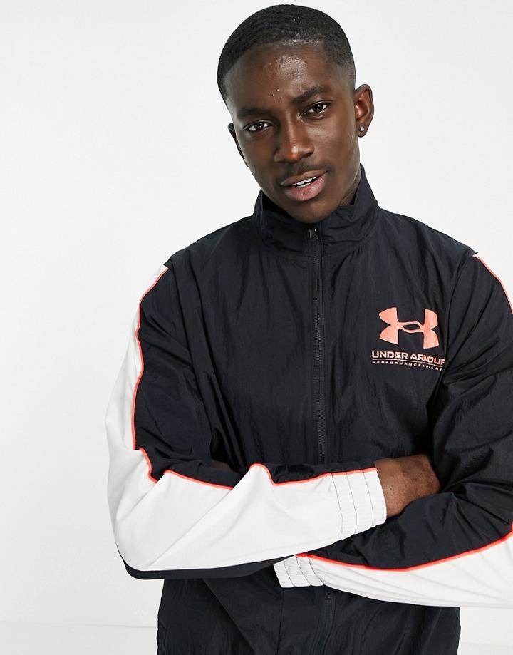 Under Armour Training Woven Track Jacket In Black