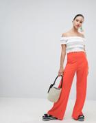 New Look Wide Leg Pant - Red