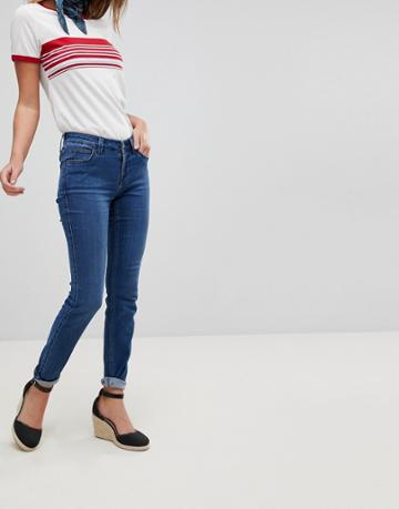 Lee Mid Rise Ultra Skinny Jean-blue