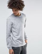 Minimum Fedel Crew Sweatshirt Melange - Gray