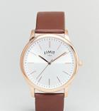 Limit Brown Faux Leather Watch Exclusive To Asos - Brown