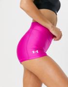 Under Armour Training Heatgear Booty Shorts In Pink