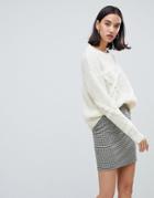 Selected Femme Chunky Knit Sweater-cream