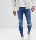 Blend Tall Flurry Mid Wash Extreme Skinny Jeans - Blue