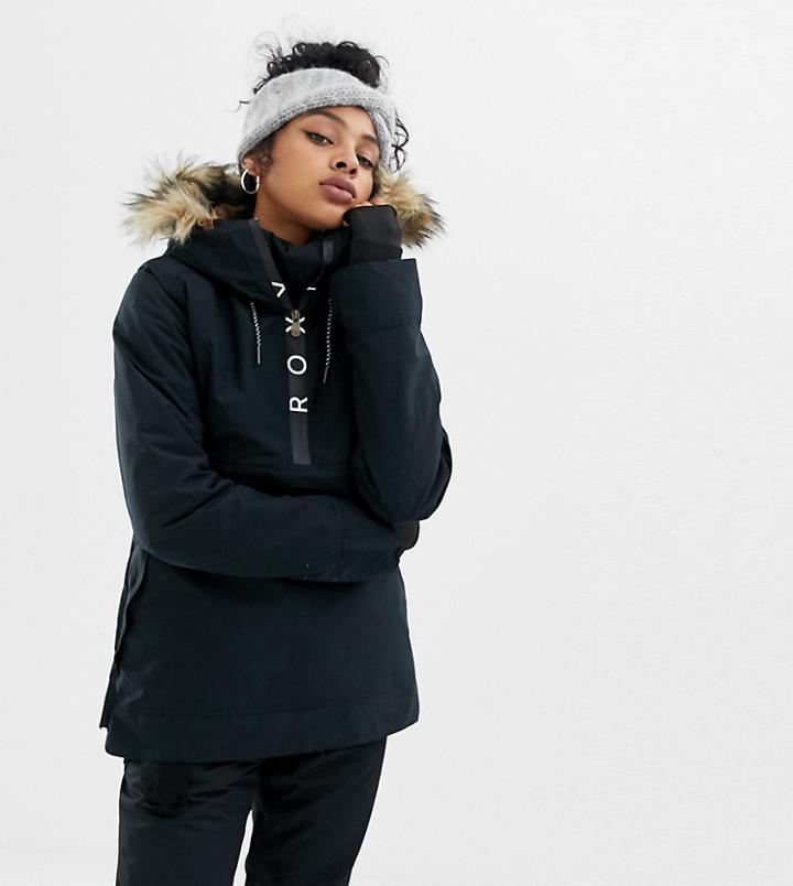 Roxy Shelter Jacket In Black - Black