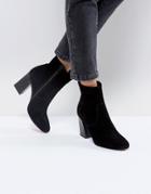 Asos Emsey Suede Ankle Boots - Black