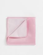 Asos Design Pocket Square In Pink