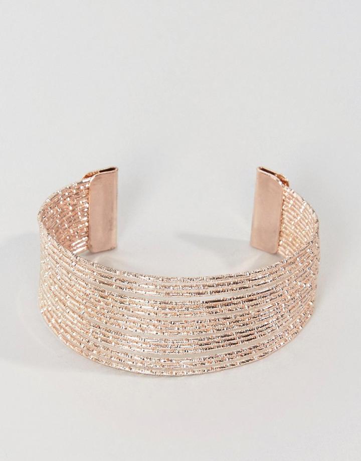 Johnny Loves Rose Bar Cuff Bracelet - Gold