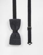 Minimum Knitted Bow Tie - Gray