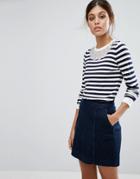 Oasis Embellished Stripe Knit Sweater - Multi