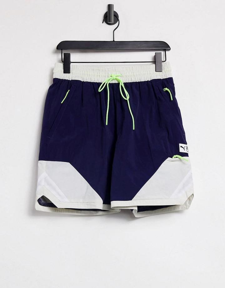 Puma Parquet 7 Inch Shorts In Navy