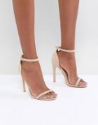 Truffle Collection Barely There Sandal - Beige
