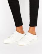 Faith Kelly Rose Gold Detail Sneakers - White