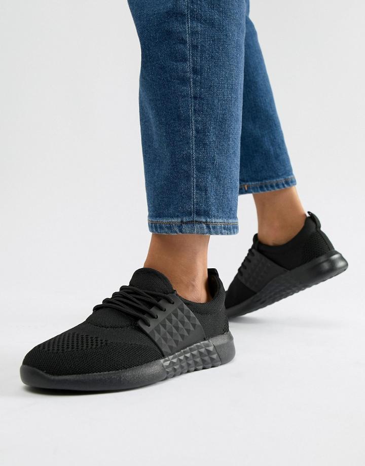 Qupid Runner Sneakers - Black