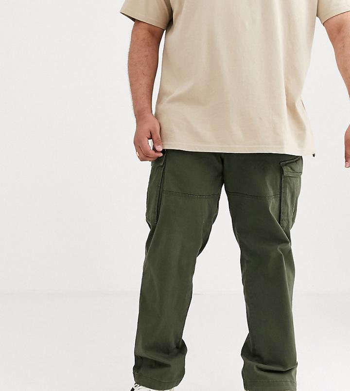 Jack & Jones Intelligence Cargo Pants In Khaki-green