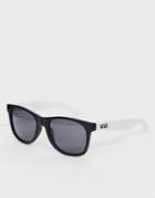 Vans Spicoli Square Frame Sunglasses In Black & White