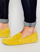 Bobbies Le Joker Suede Driving Shoe - Yellow