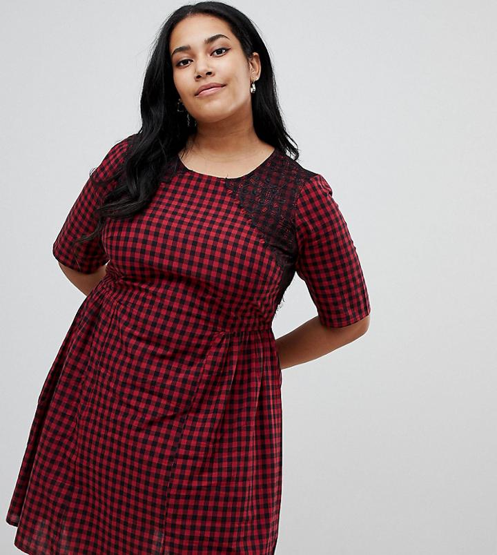 Junarose Gingham Skater Dress - Multi