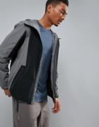 Perry Ellis 360 Running Challenger Jacket Packable In Gray/black - Gray