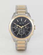 Armarni Exchange Ax2617 Drexler Bracelet Watch In Mixed Metal 42mm - Silver