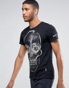 Religion T-shirt With Skull Print - Black
