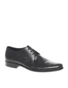 Boss Black Spotti Textured Leather Derby Shoes - Black
