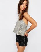 Motel Pansy Swing Top - Gold Foil Marl